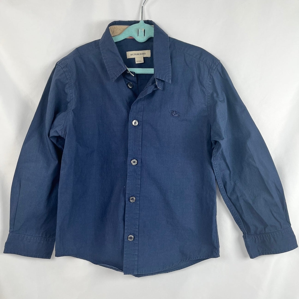 Burberry Boys' Navy Casual Button-Down Shirt
